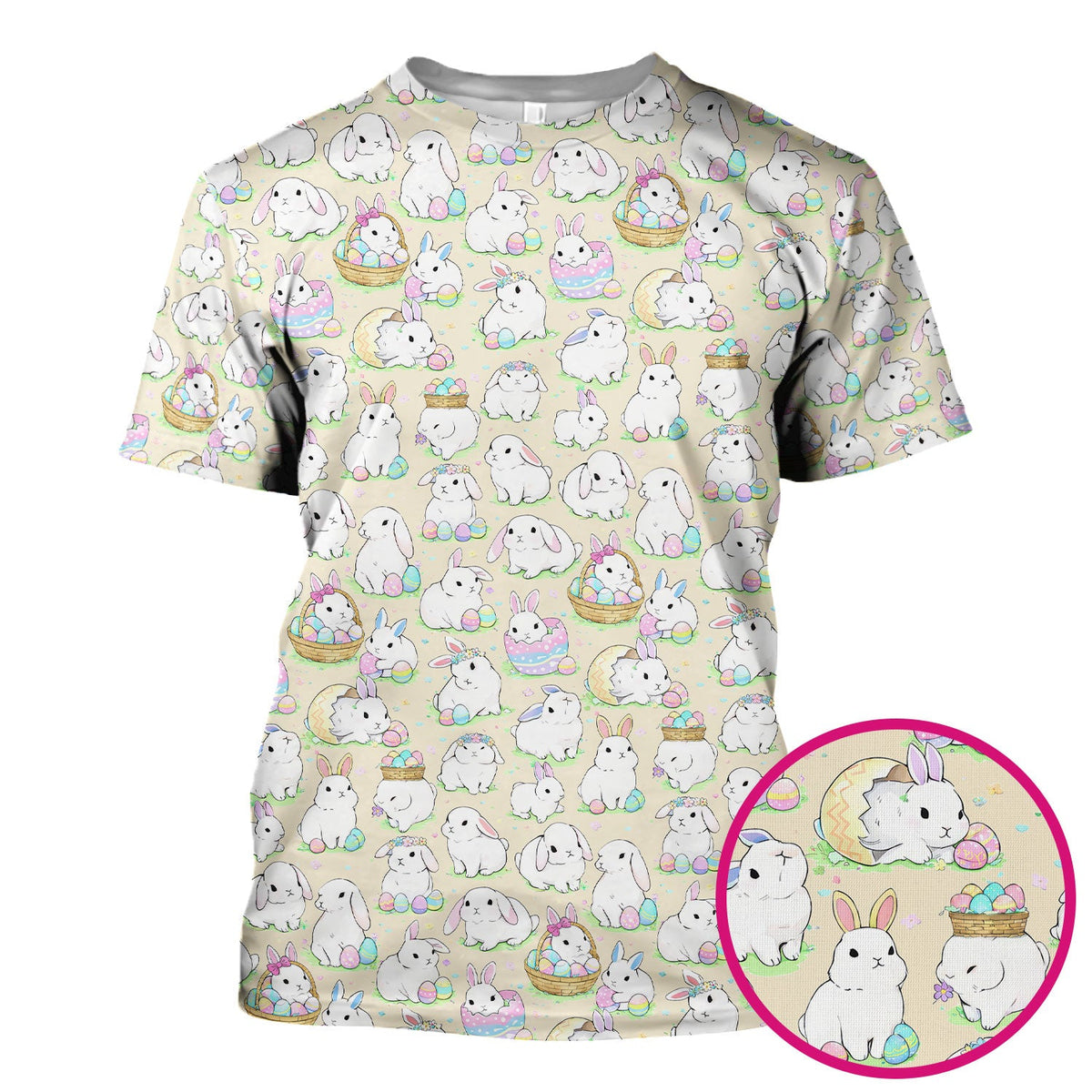 Bunny Egg Nurse Scrub Top - Easter Gift