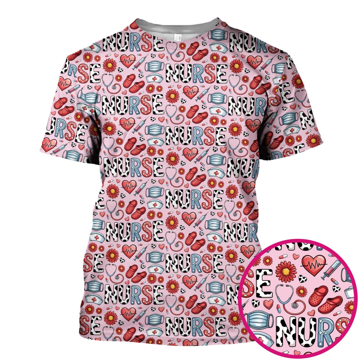 Medical Icon Nurse Scrub Top