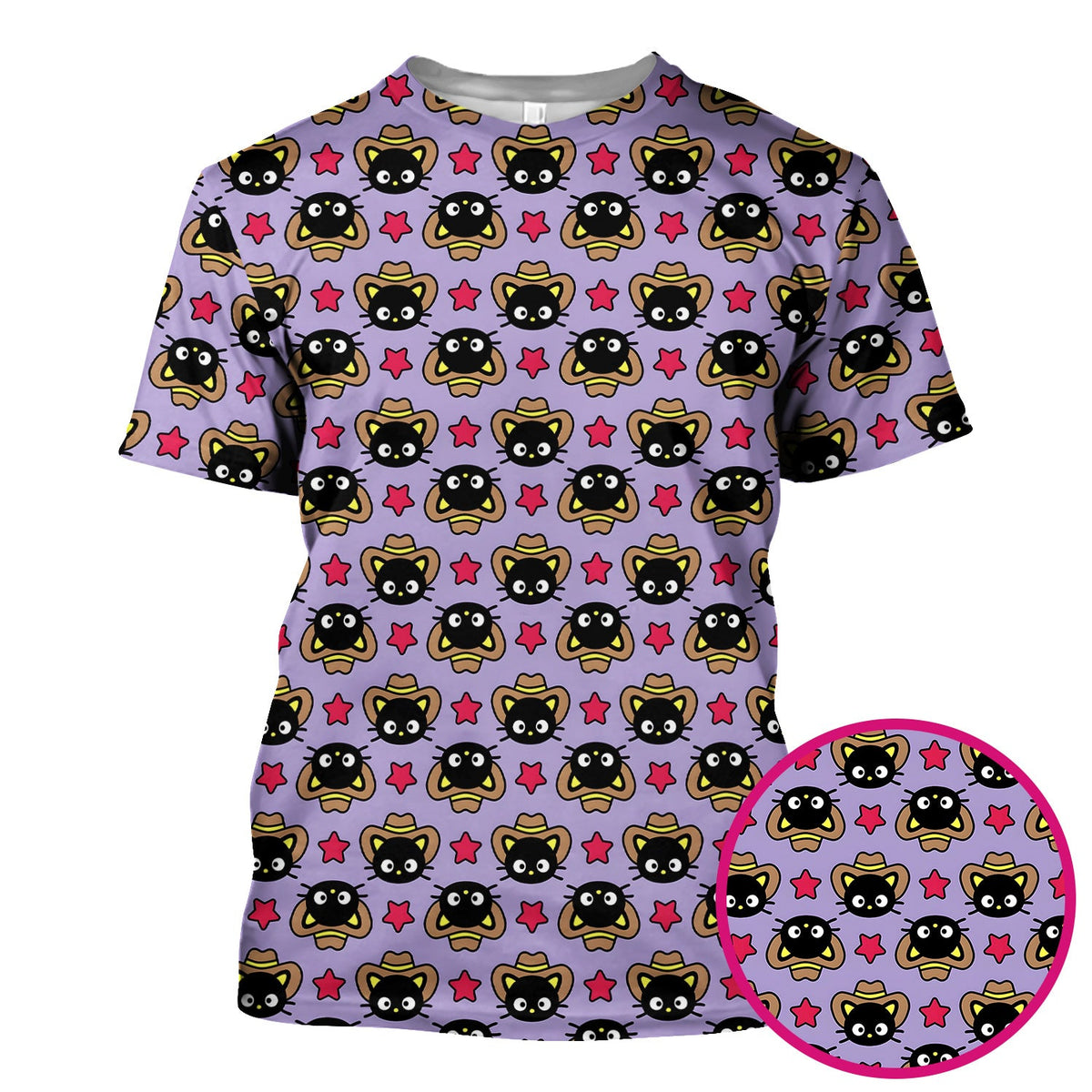 Cowboy Cat Nurse Scrub Top
