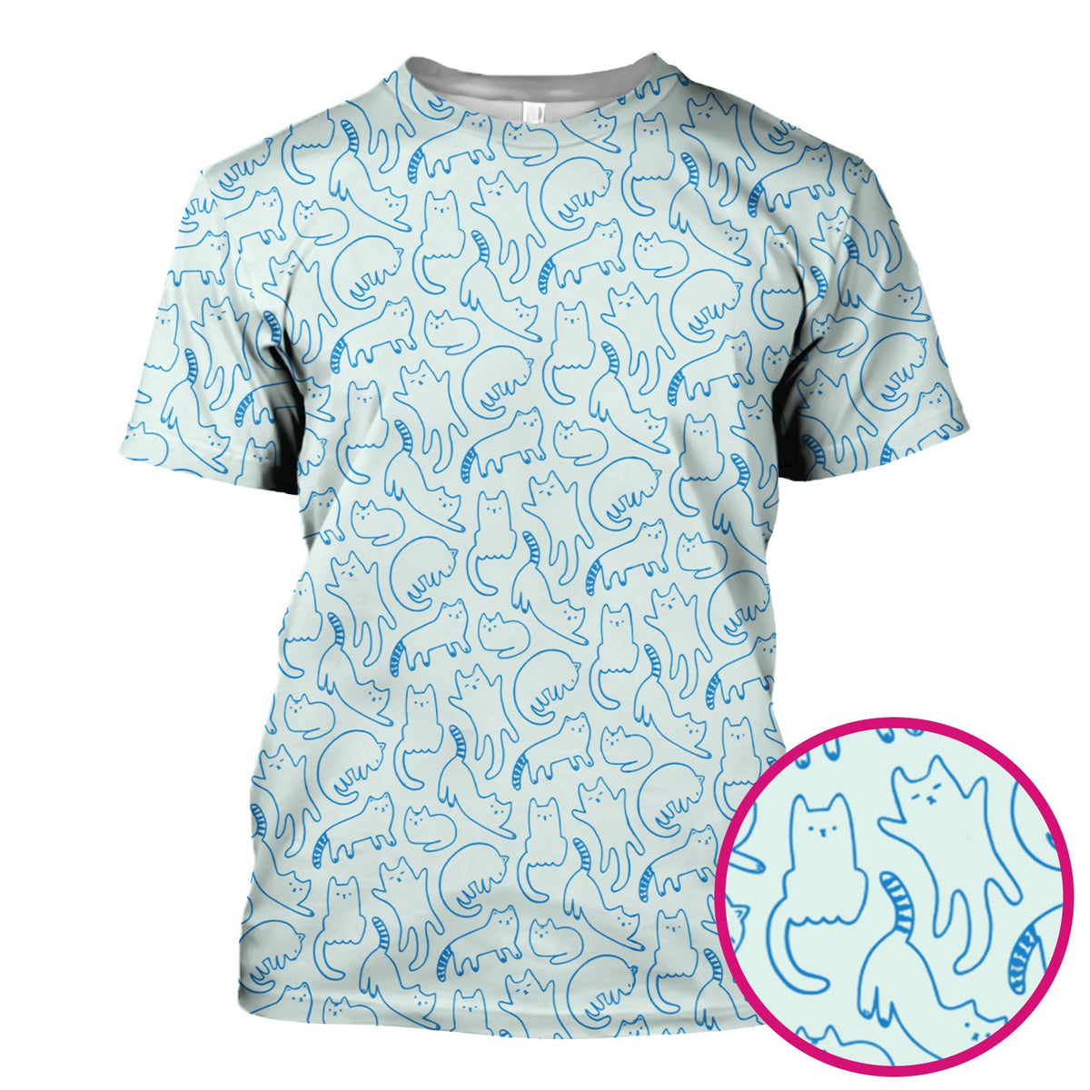 Artistic Cat Nurse Scrub Top