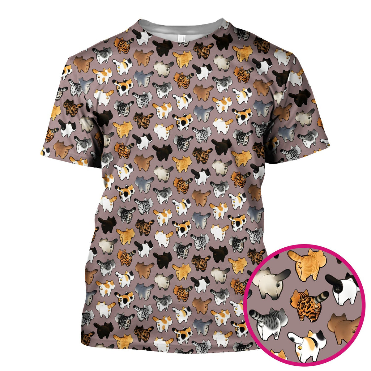 Cat Butt Nurse Scrub Top