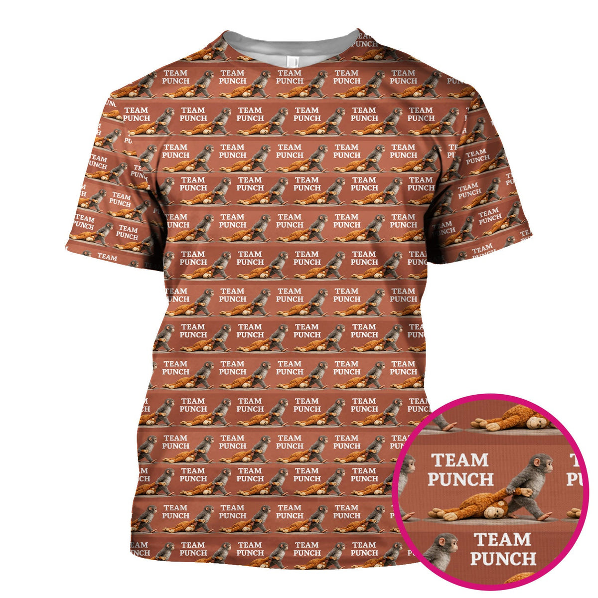 Team Punch Playful Monkey Nurse Scrub Top
