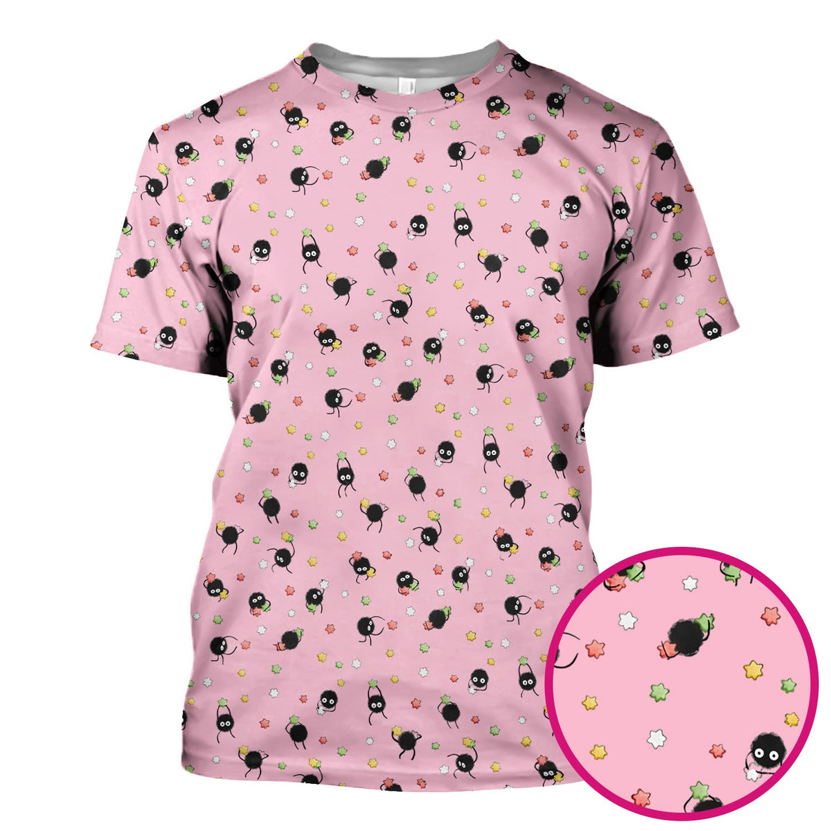 Funny Spider Pattern  Scrub Top, Cartoon Spider Pattern Nursing Uniform For Women