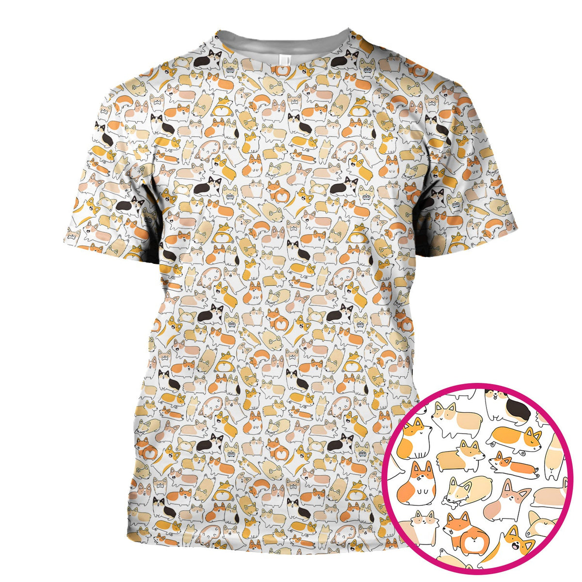 Corgi Nurse Scrub Top