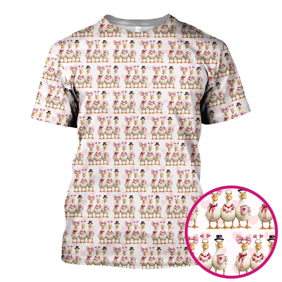 Goose Heart Nurse Scrub Top - Valentines Day Gift