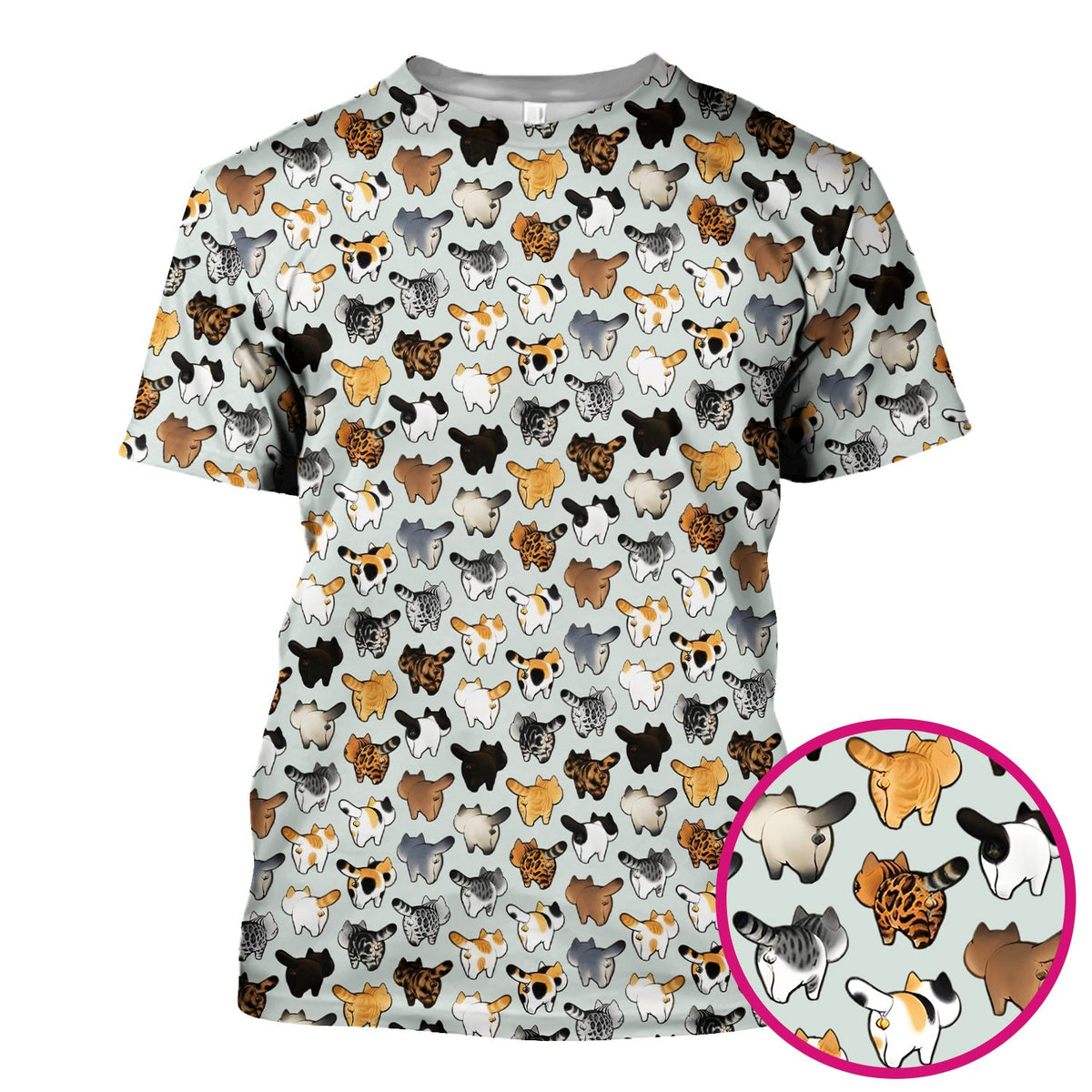 Cat Butt Nurse Scrub Top