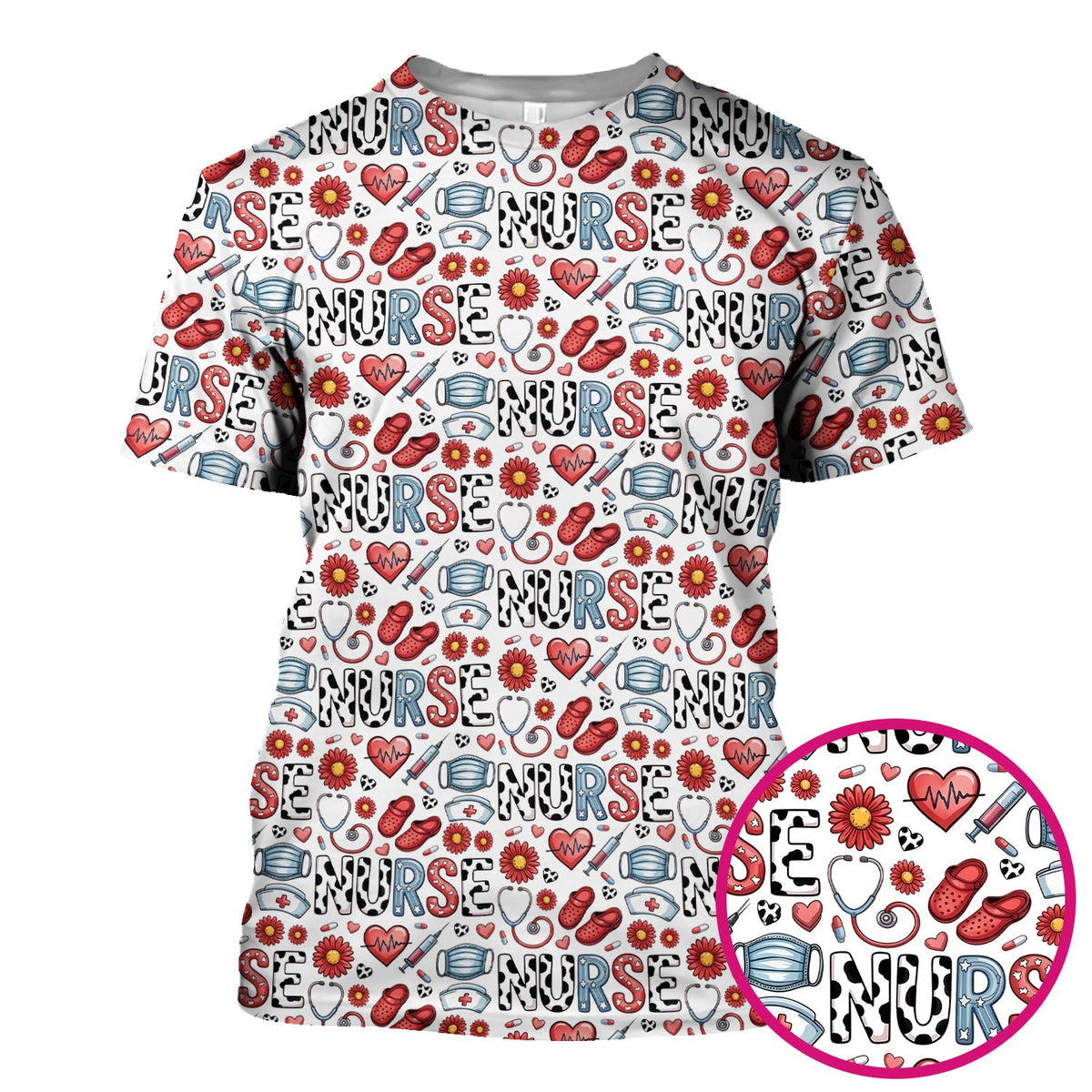 Medical Icon Nurse Scrub Top
