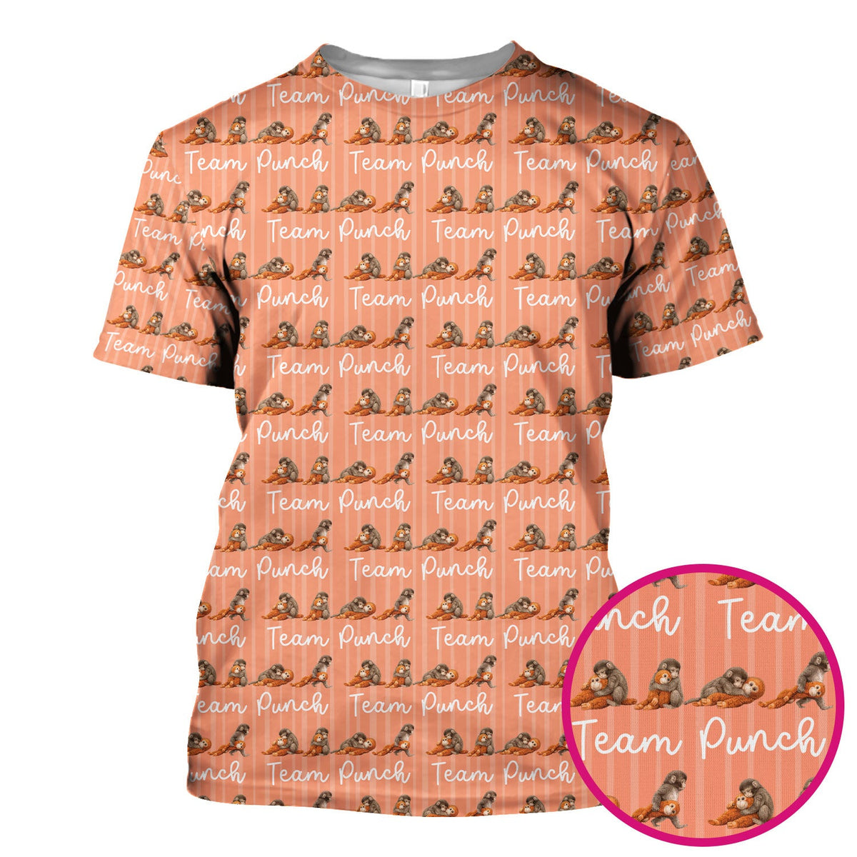 Monkey Team Punch Nurse Scrub Top