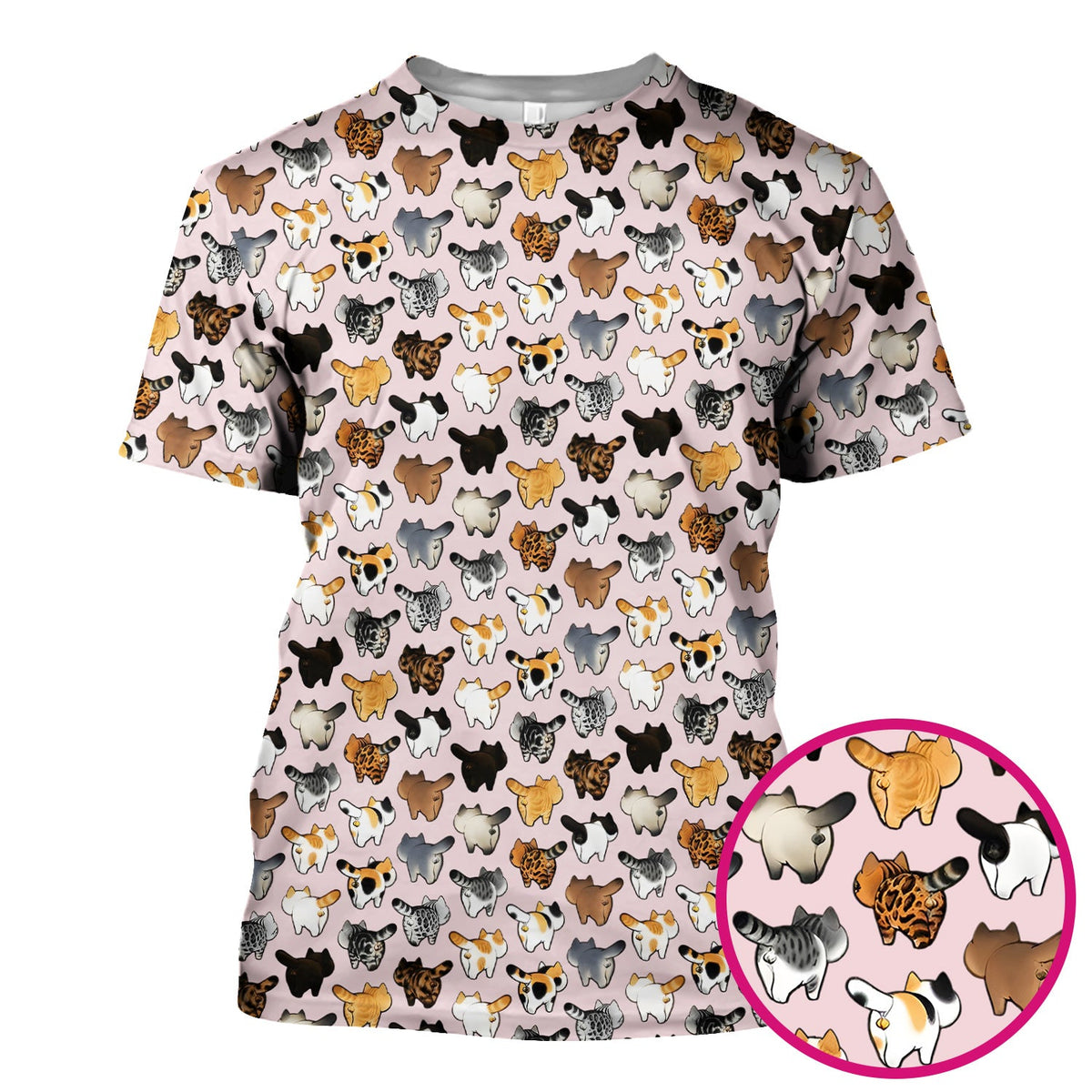 Cat Butt Nurse Scrub Top