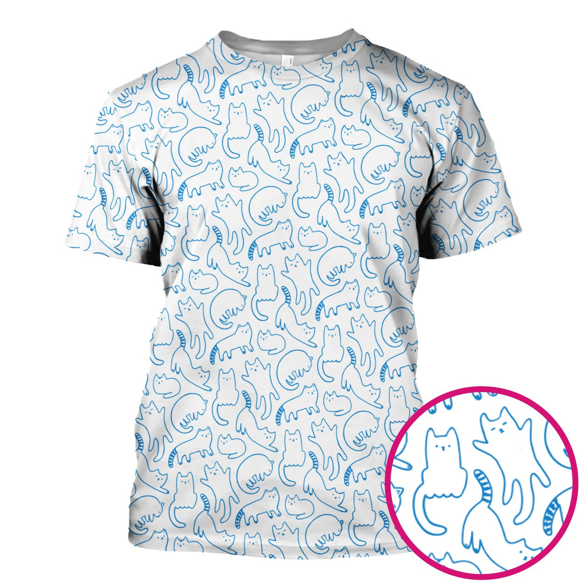 Artistic Cat Nurse Scrub Top