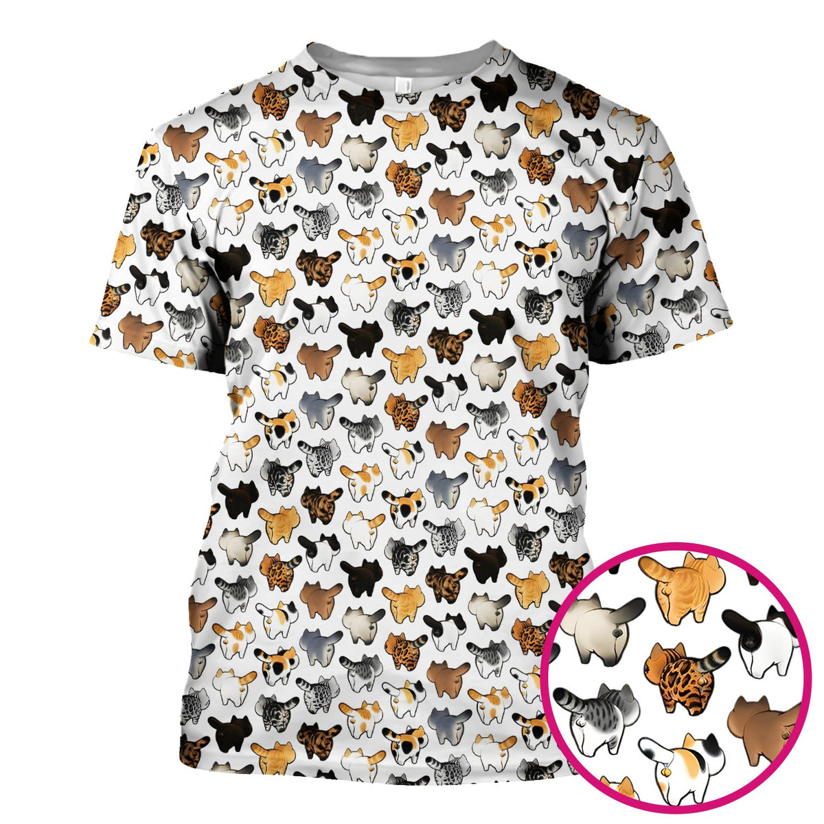 Cat Butt Nurse Scrub Top