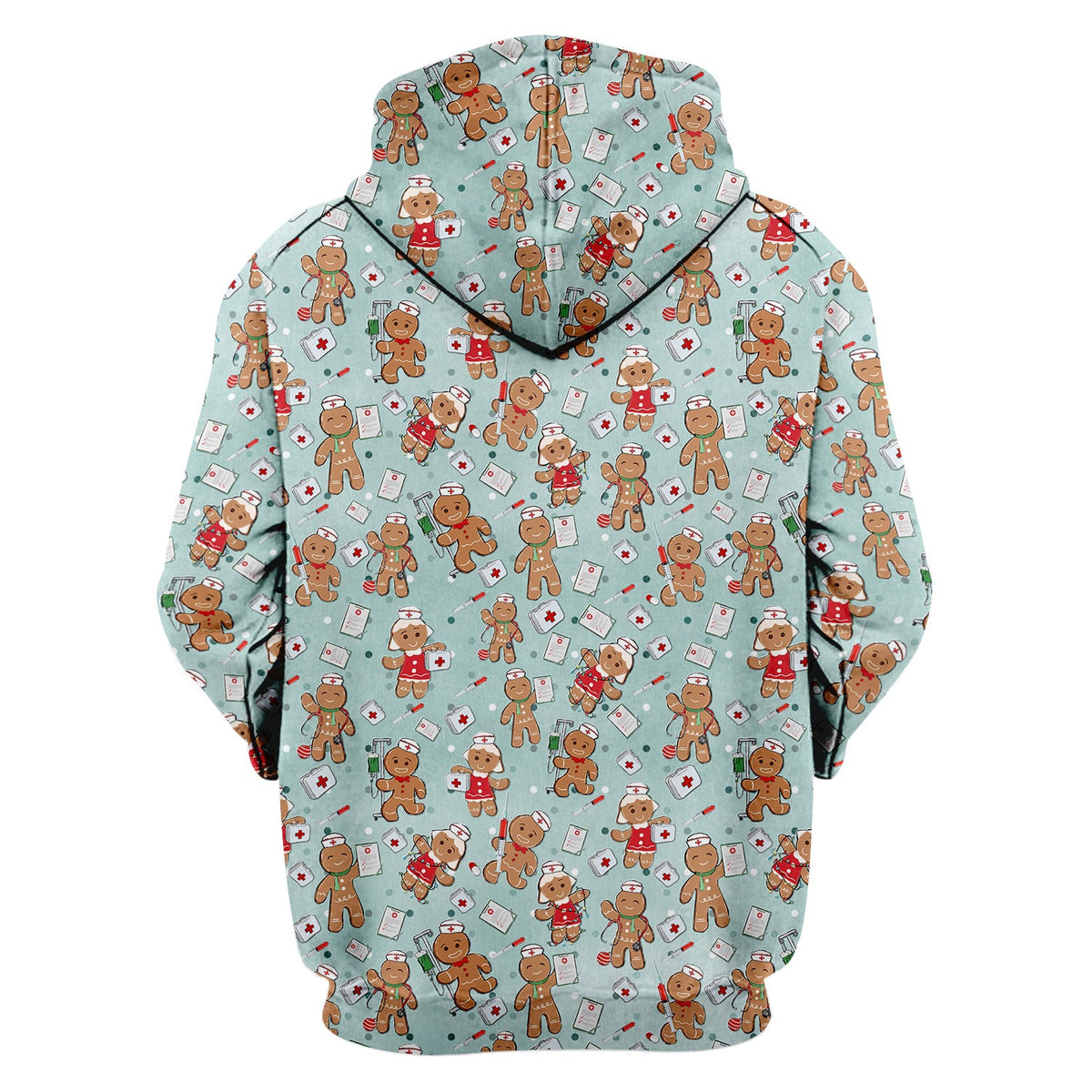 Gingerbread Man Scrub Top - Christmas Gift For Nurse