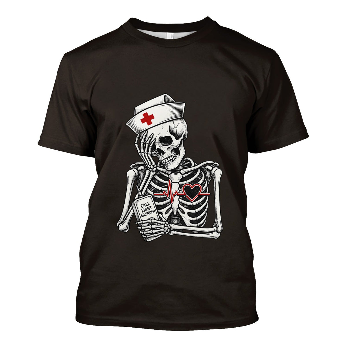 Call Light Silencer Skeleton Nurse Shirt