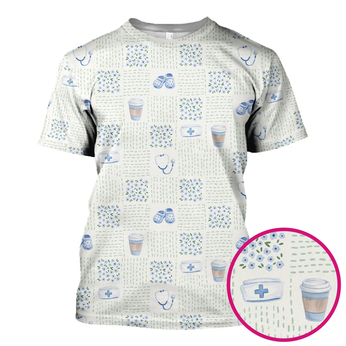 Medical Essentials Nurse Scrub Top
