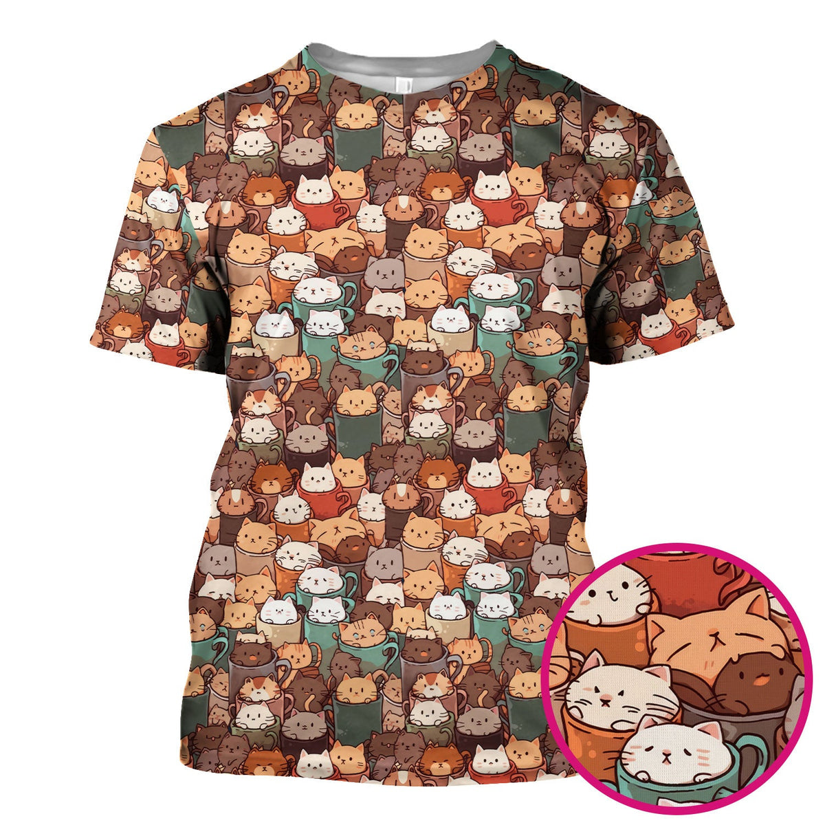 Kittens in Mug Nurse Scrub Top