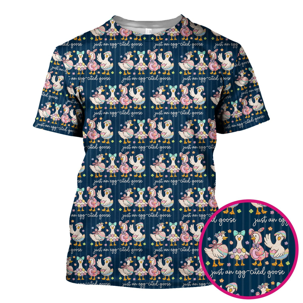 Easter Goose Egg Nurse Scrub Top