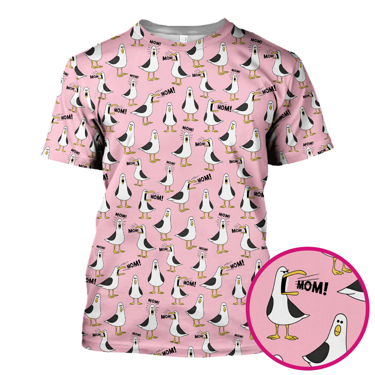 Seagull Mom Nurse Scrub Top