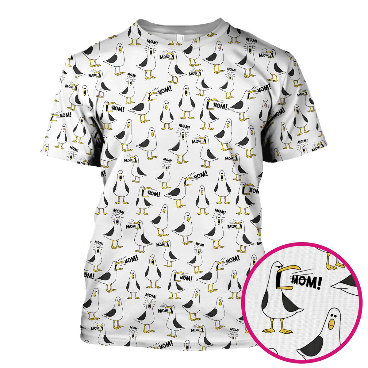 Seagull Mom Nurse Scrub Top