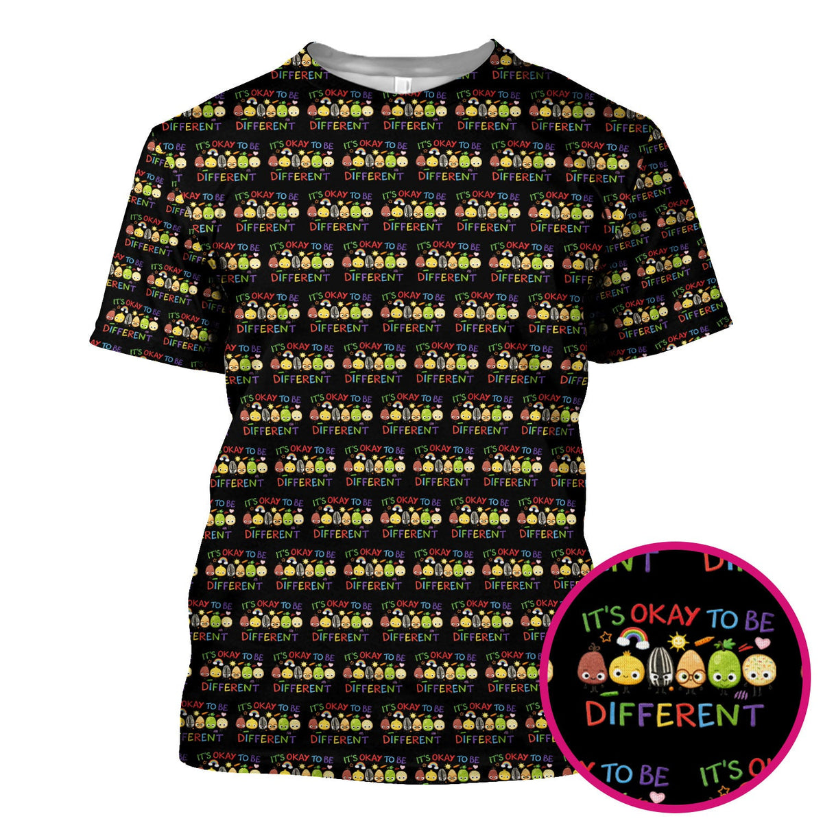 Autism Awareness It's OK To Be Different Nurse Scrub Top