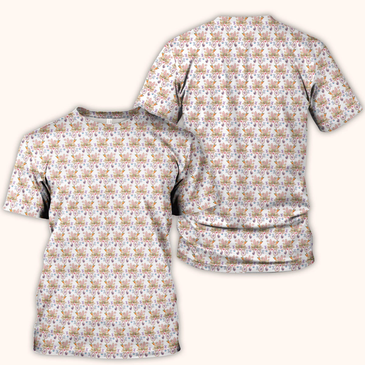 Bunny Stethoscope Nurse Scrub Top - Easter Gift