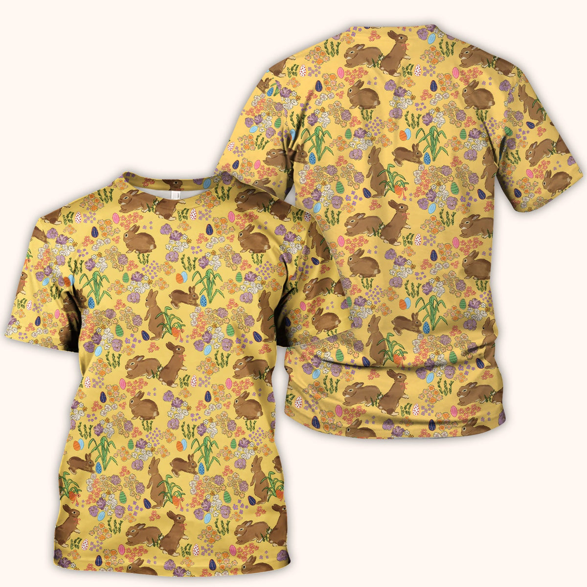 Easter Bunny Nurse Scrub Top