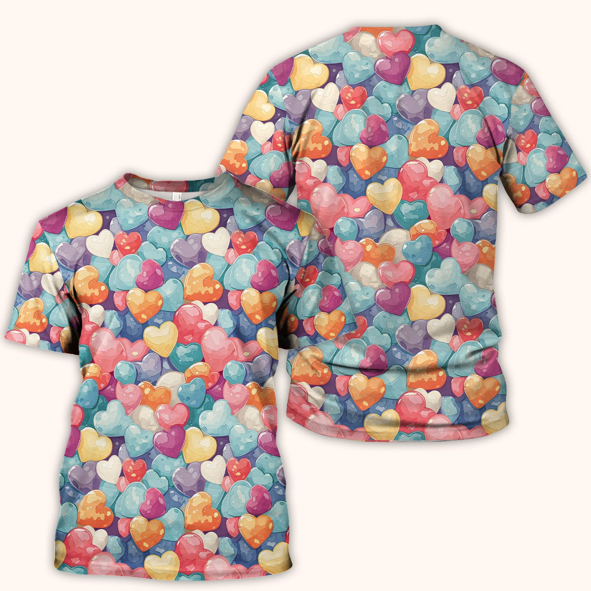Sweet Valentine Heart Pediatric Nurse Scrub Top