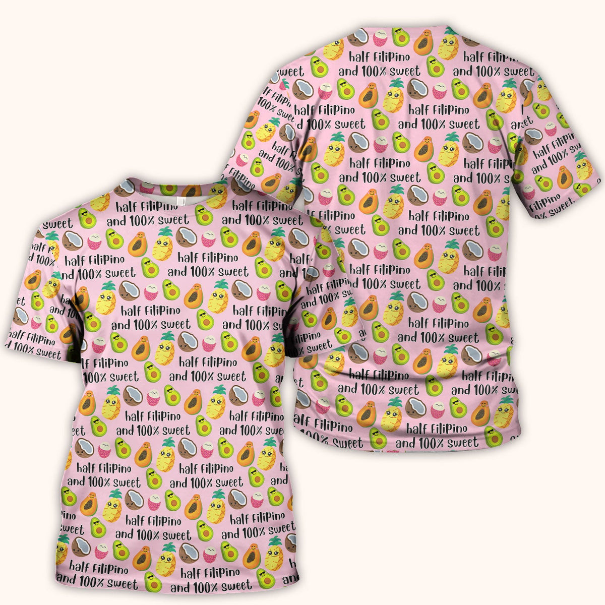 Avocado Fruit Filipino Quote Nurse Scrub Top