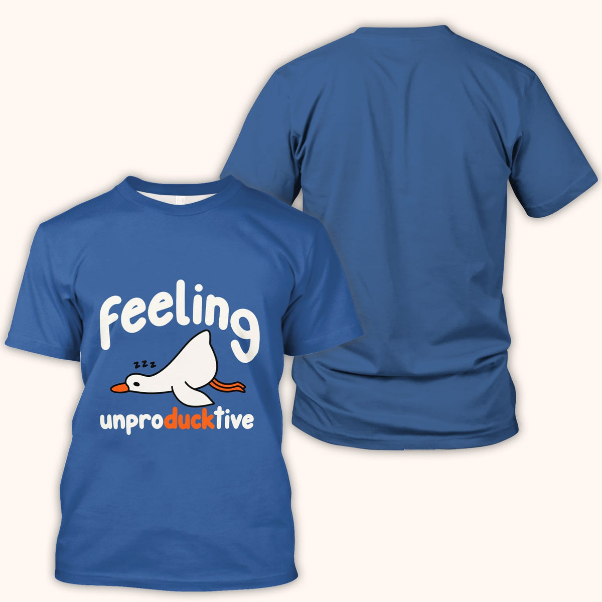 Feeling Unproducktive Duck Nurse Shirt