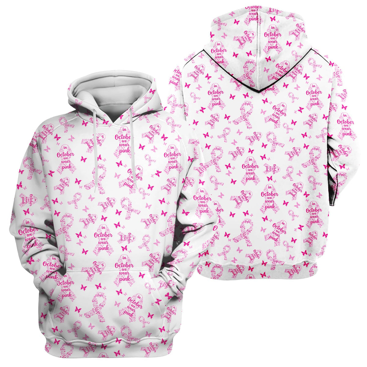 Personalized Breast Cancer Awareness Nurse Scrub Top