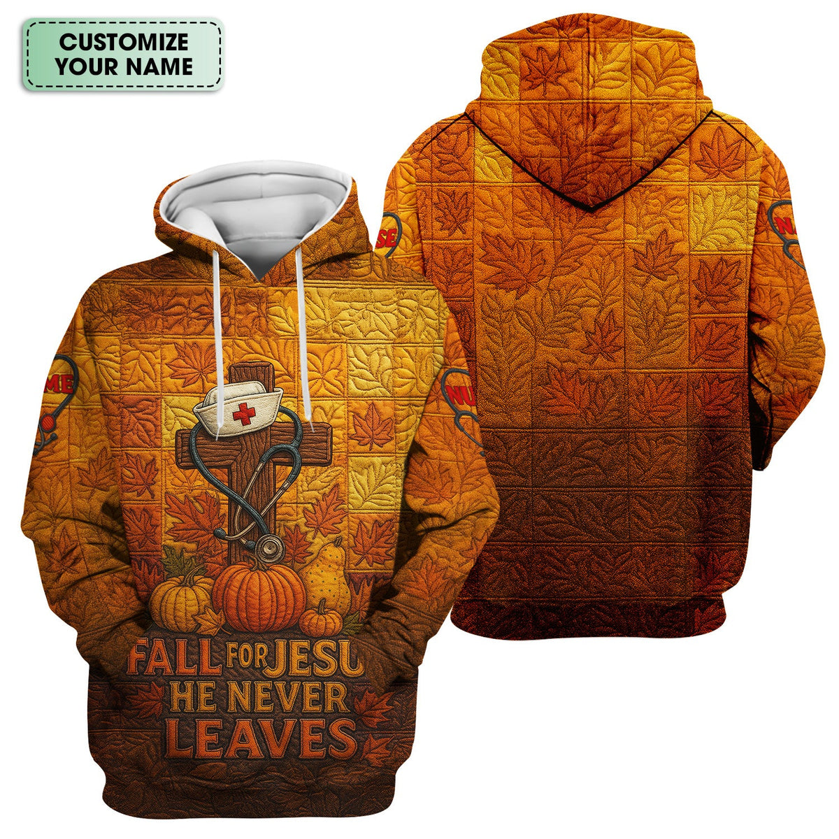 Personalized Fall Nurse Shirt