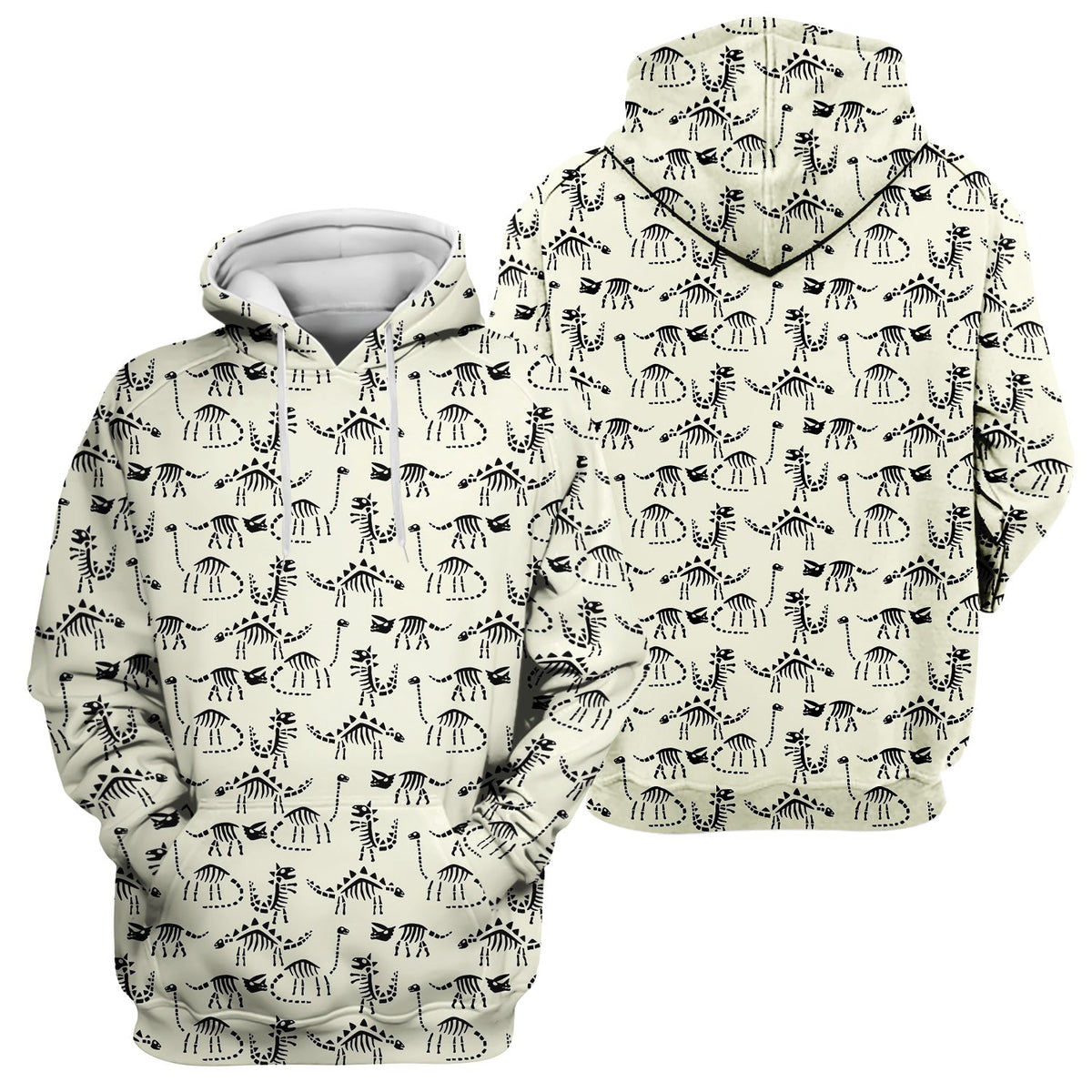 Dinosaur Skeleton Fossil Nurse Scrub Top