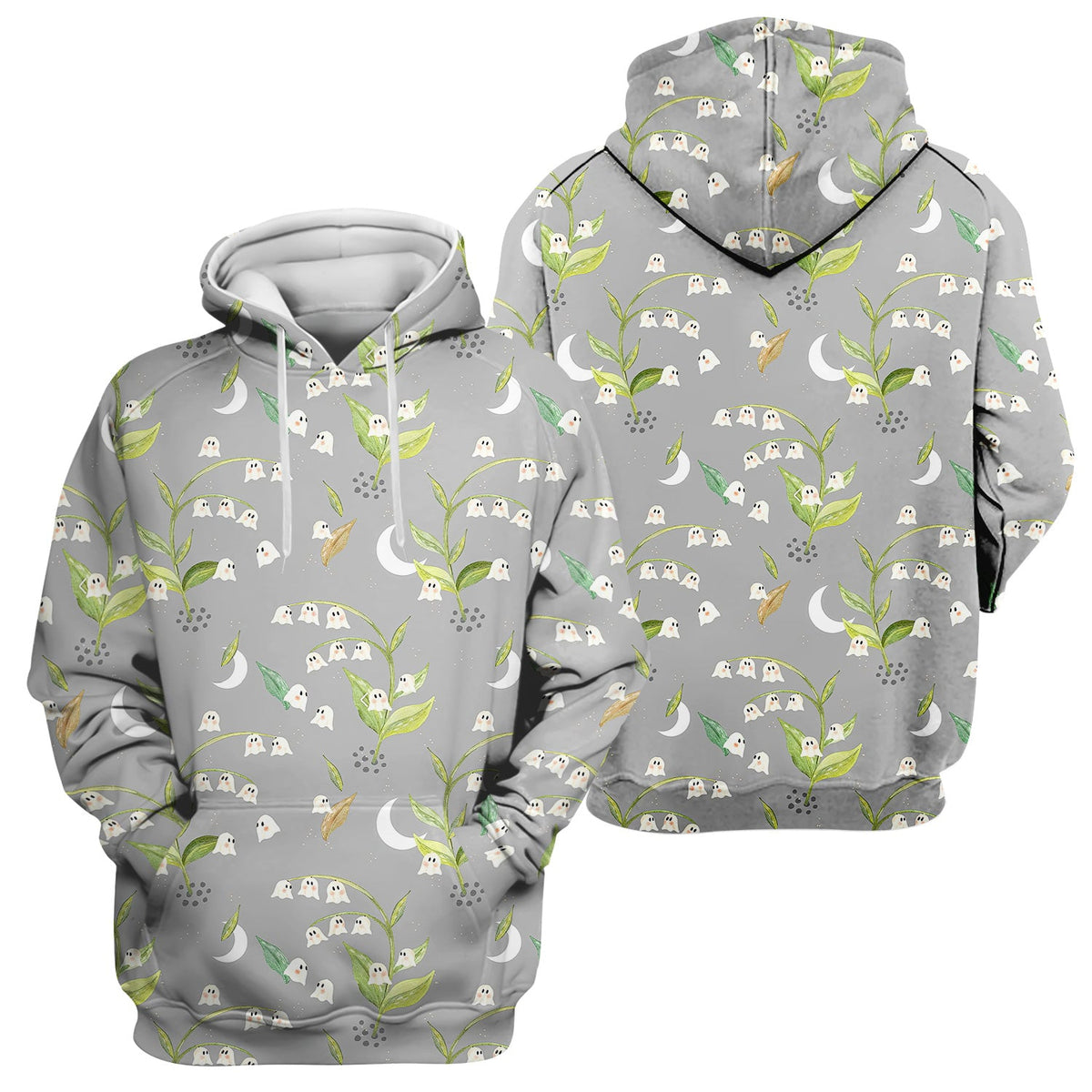 Floral Ghost Lily Nurse Shirt
