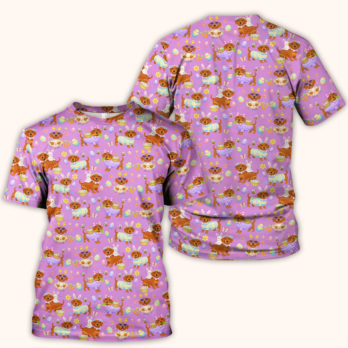 Easter Dachshund Nurse Scrub Top