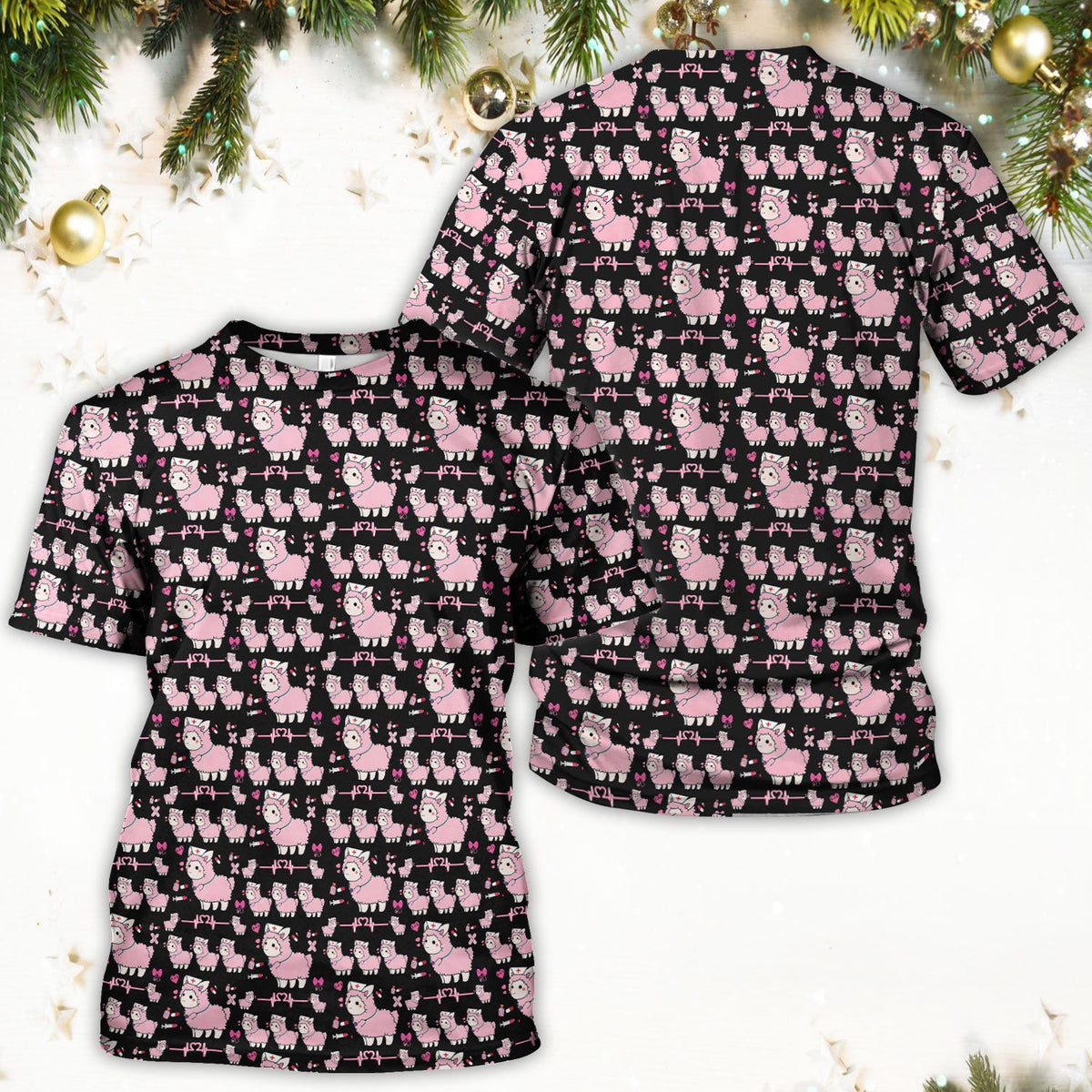 Llama Ain't Got Time For Your Drama Nurse Scrub Top