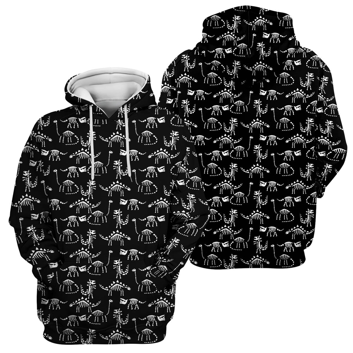 Dinosaur Skeleton Fossil Nurse Scrub Top