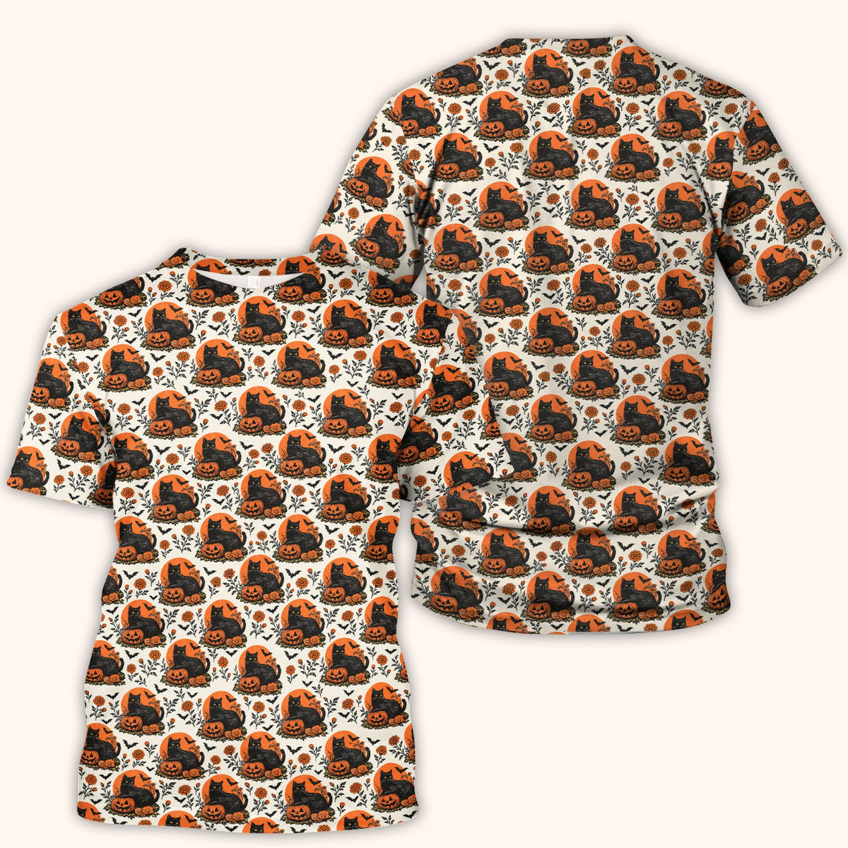 Black Cat Energy Nurse Scrub Top - Halloween Gift