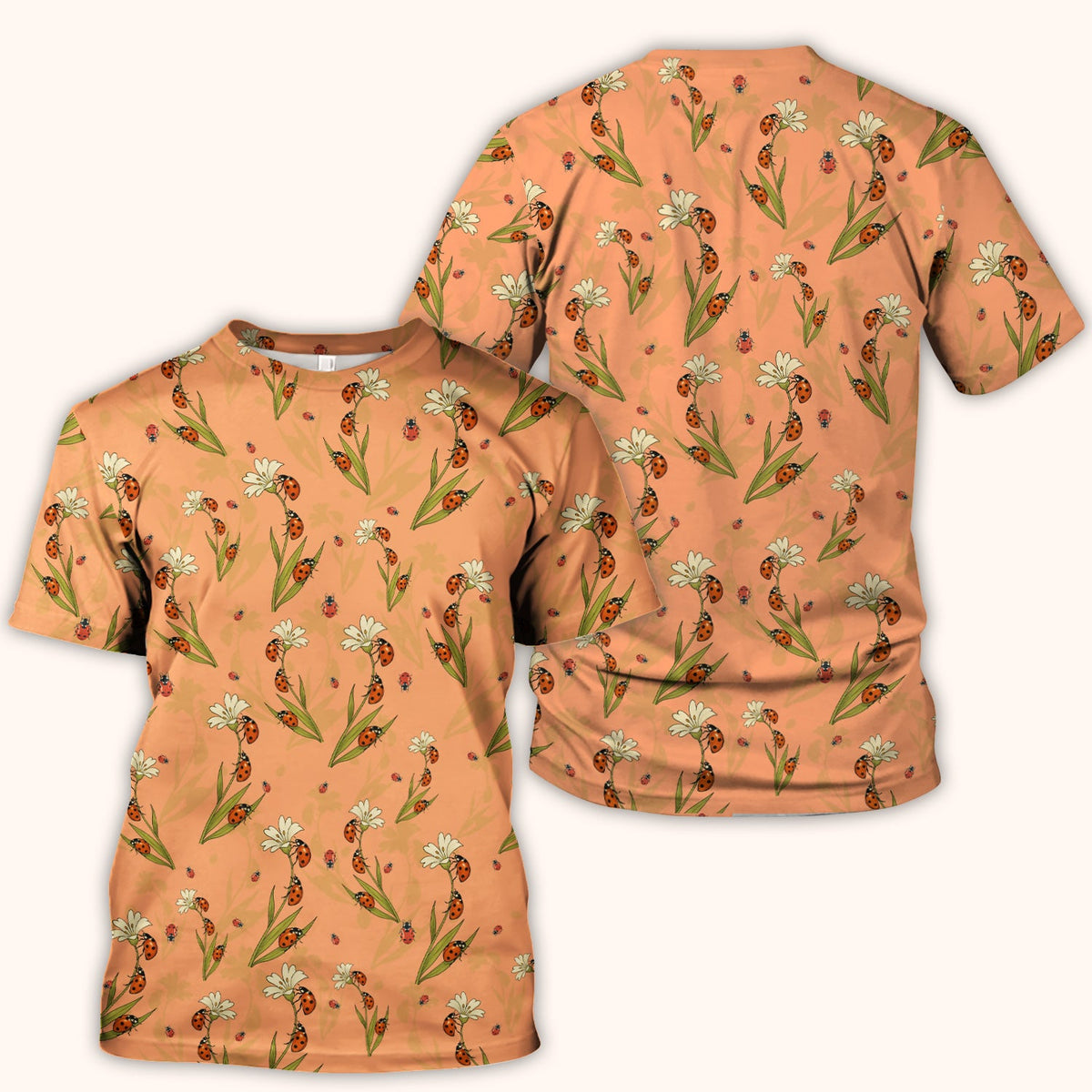 Fresh Daisy Ladybug Garden Nurse Scrub Top