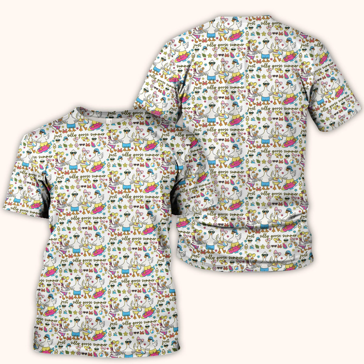 Silly Goose Summer Nurse Scrub Top