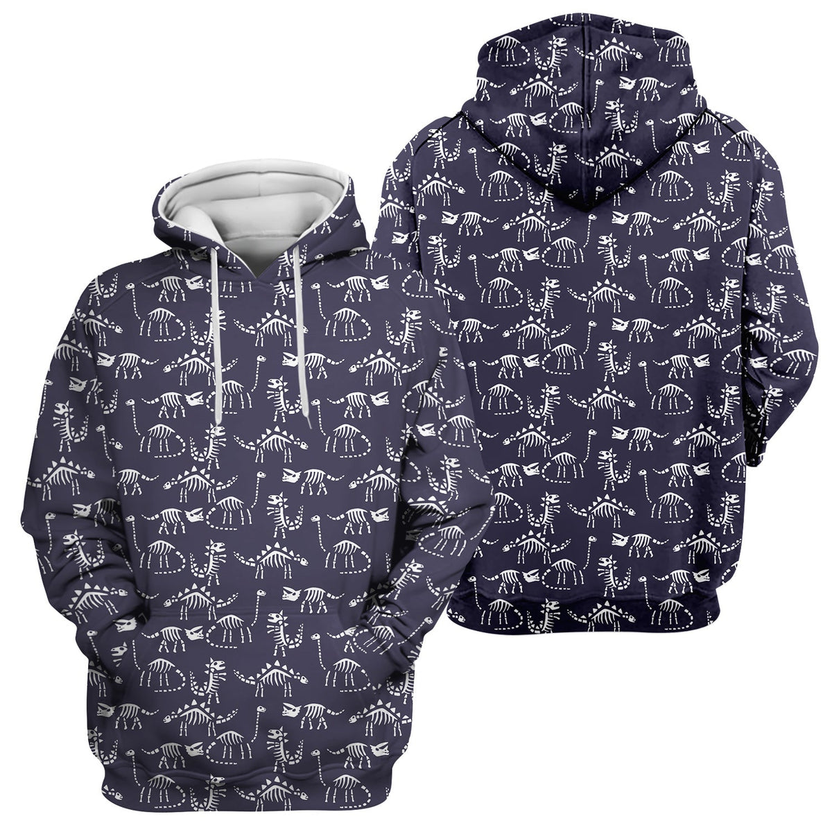 Dinosaur Skeleton Fossil Nurse Scrub Top