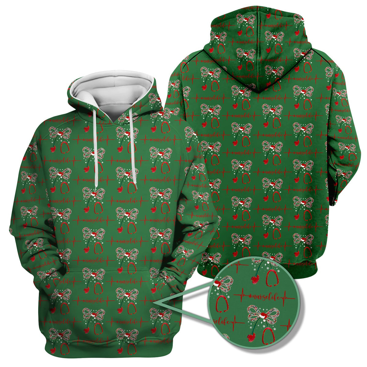 Stethoscope Heartbeat Nurse Shirt - Christmas Gift