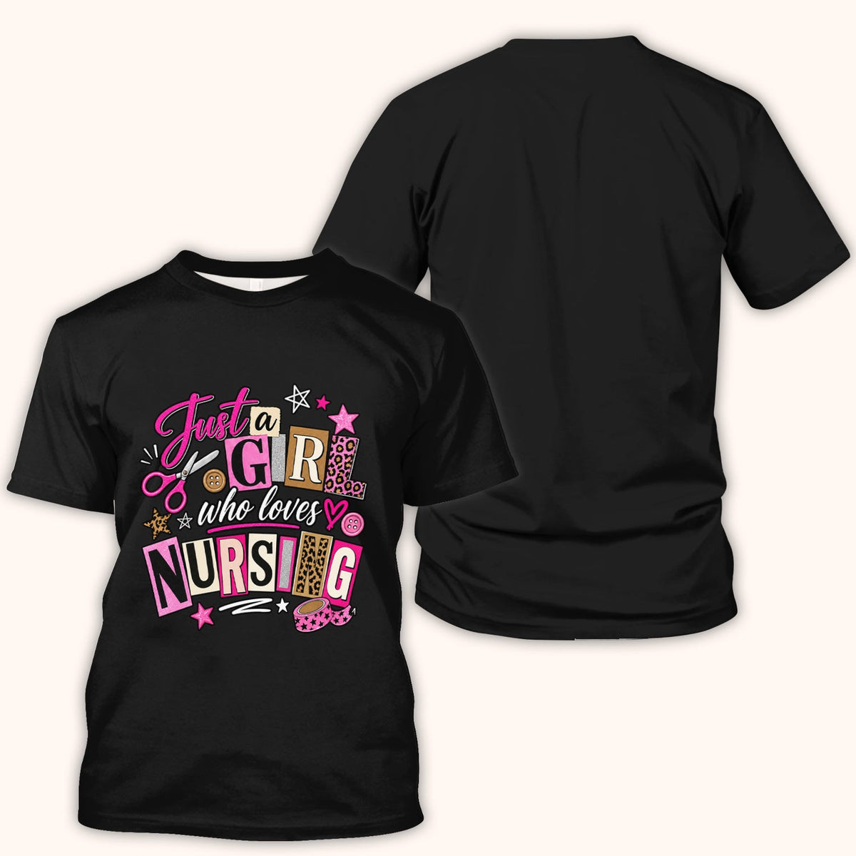 Just A Girl Who Loves Nursing Nurse Shirt