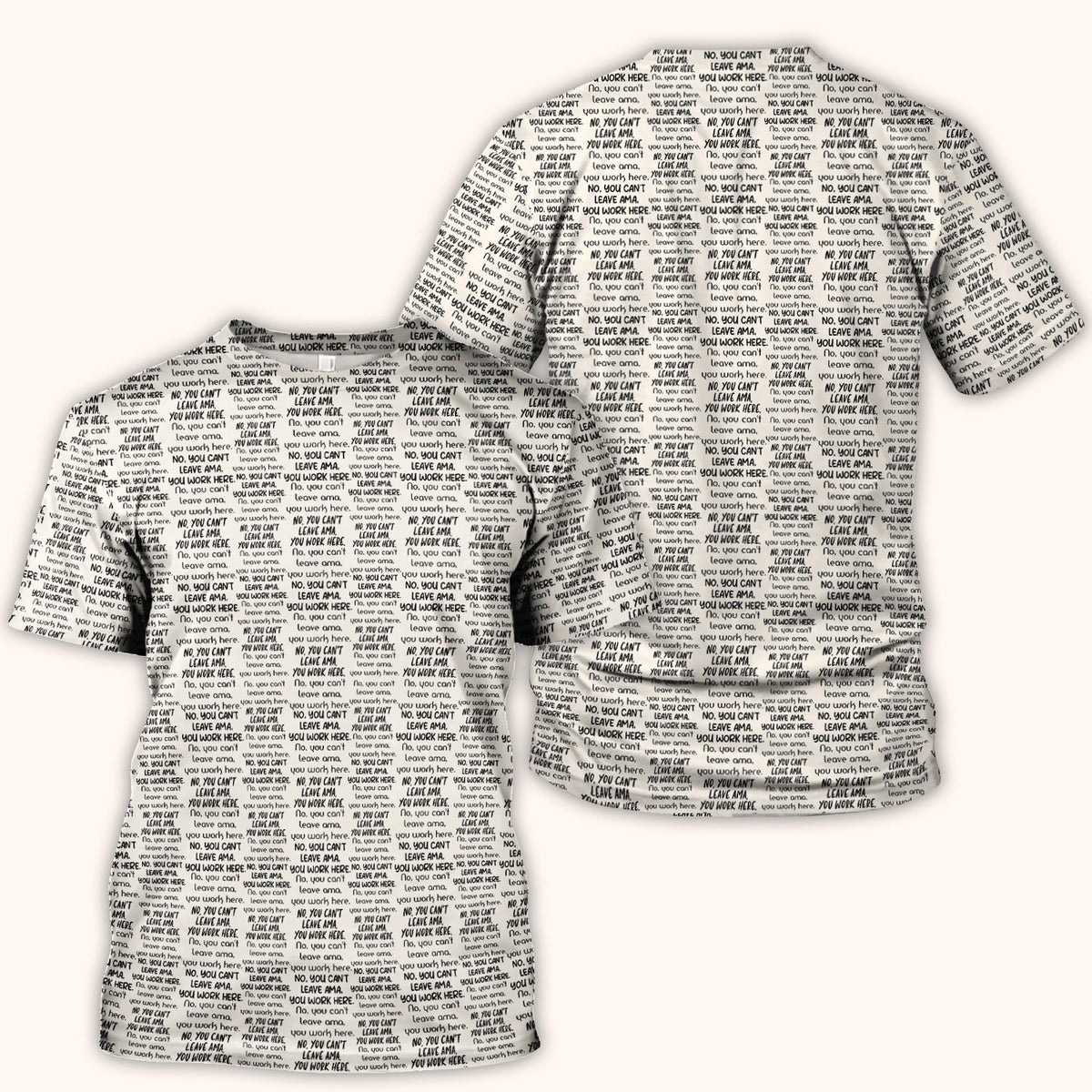 Repeating Work Quote Nurse Scrub Top