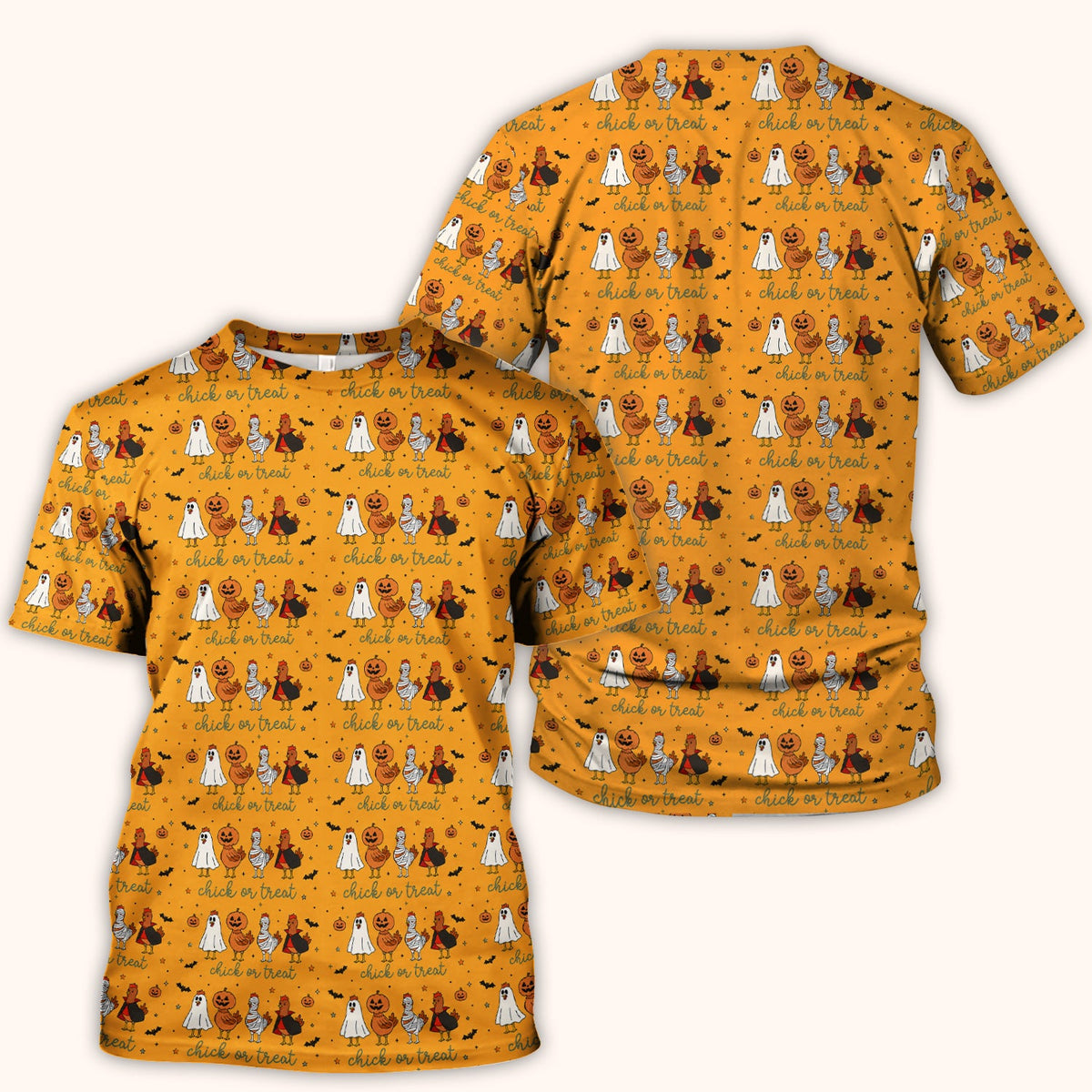 Chick Or Treat Nurse Scrub Top - Halloween Gift