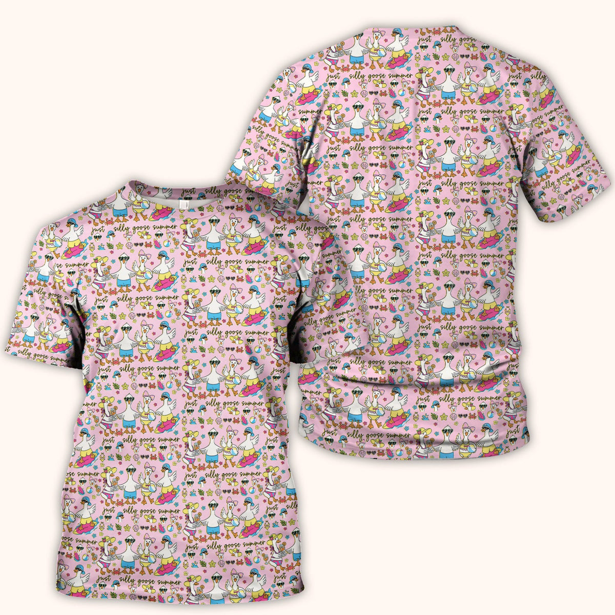 Silly Goose Summer Nurse Scrub Top
