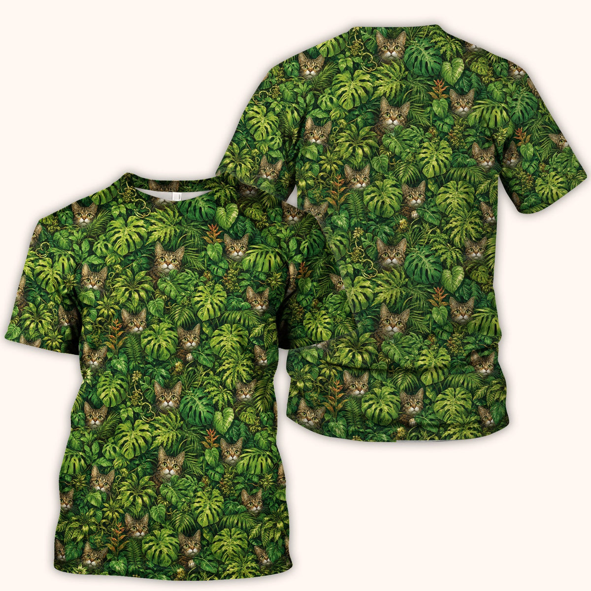 Hidden Jungle Cat Veterinary Nurse Scrub Top