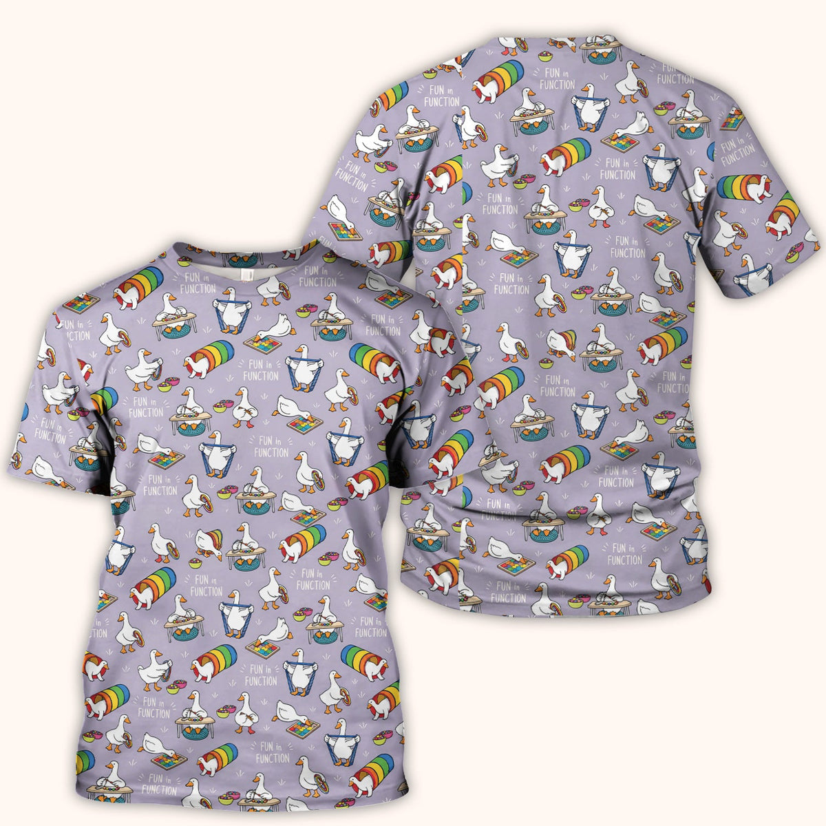 Fun In Function Occupational Therapy Duck Nurse Scrub Top