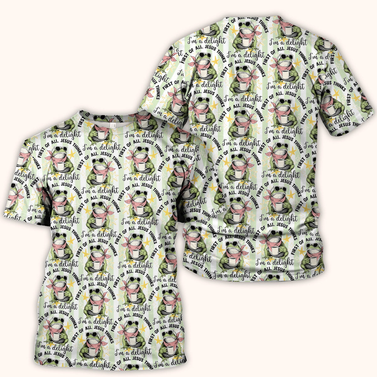 Frog Coffee Quote Nurse Scrub Top