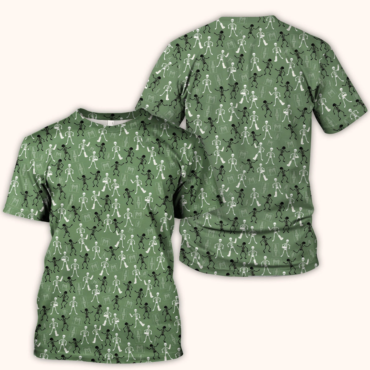 Orthopedic Skeleton Nurse Scrub Top - Halloween Gift