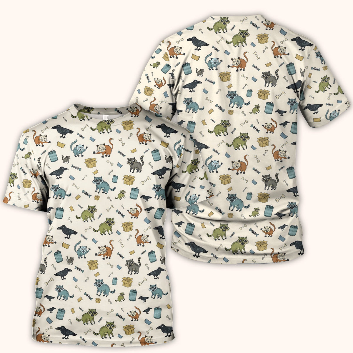 Trash Raccoon Nurse Scrub Top