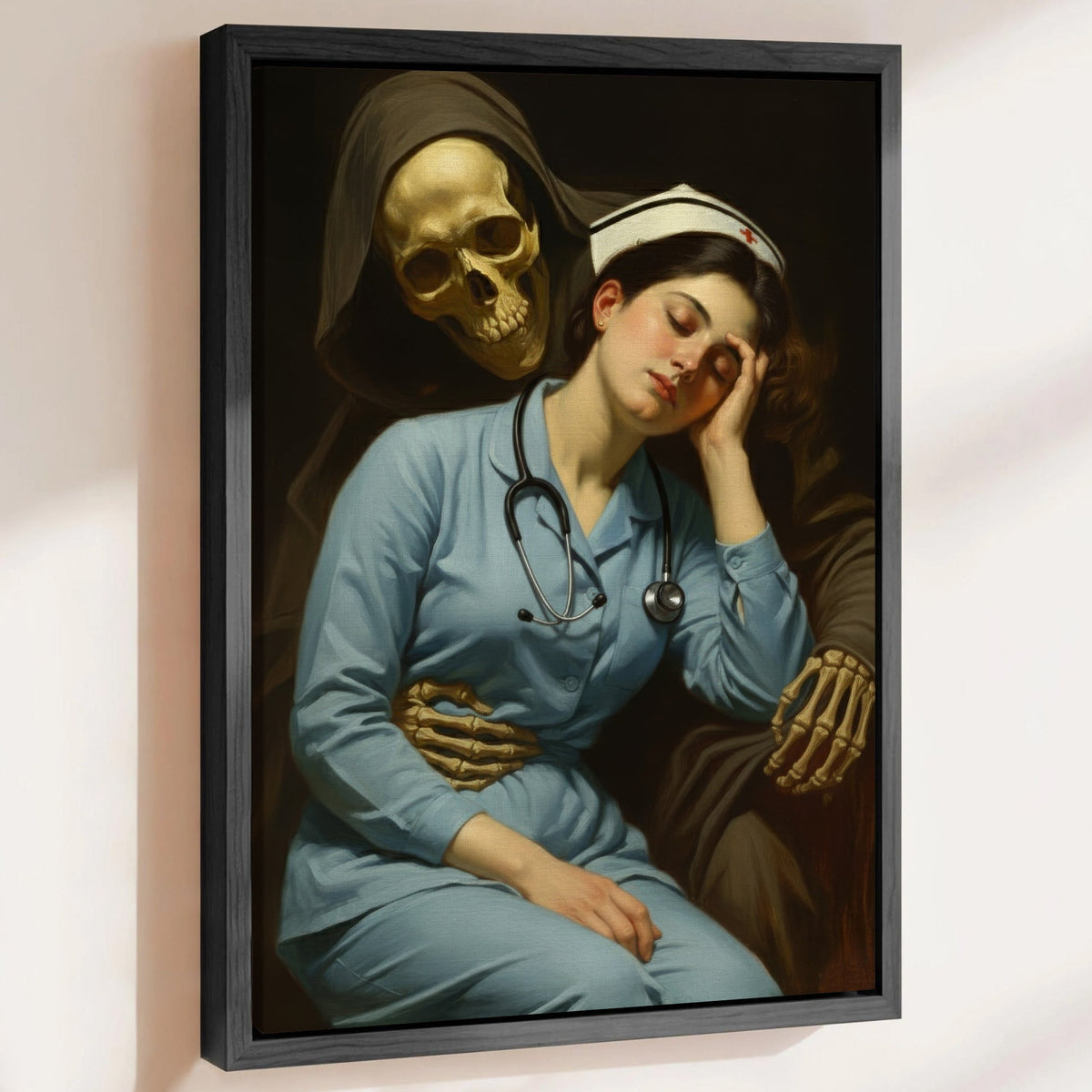 Gothic Grim Reaper Nurse Canvas
